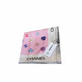 Anum Bags CHL CC HEARTS LETTER MONOGRAM LOGO BOW PRINT SCARF PINK