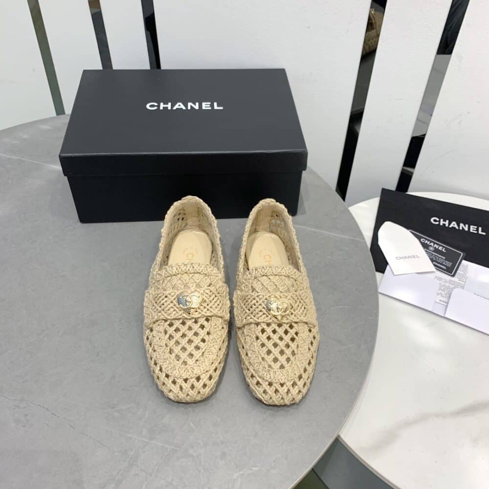 Anum Bags CHL BEIGE JUTE BRAIDED CORD LOAFERS