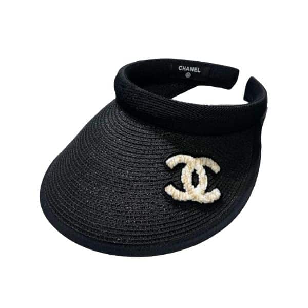 Anum Bags CHL STRAW CC VISOR HAT BLACK