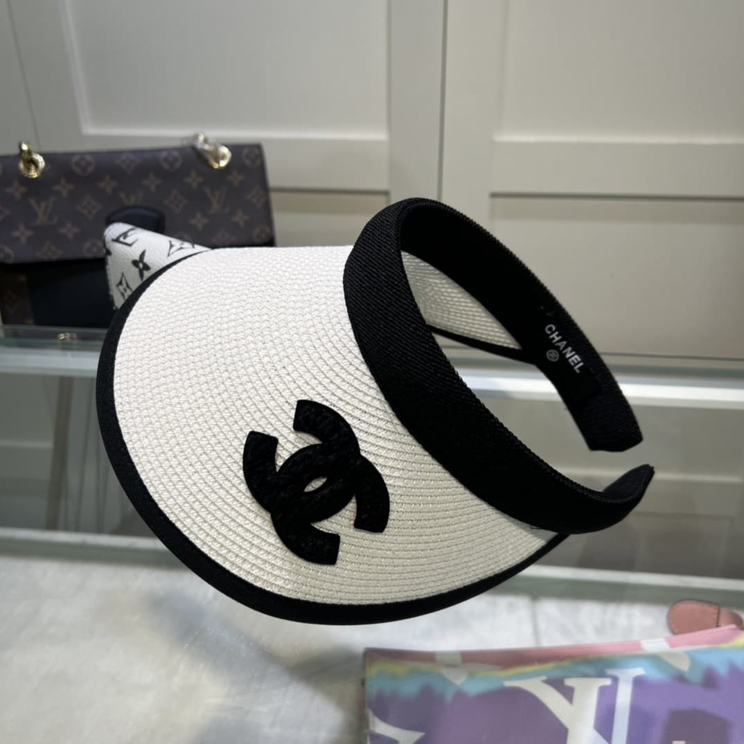 Anum Bags CHL STRAW CC VISOR HAT WHITE