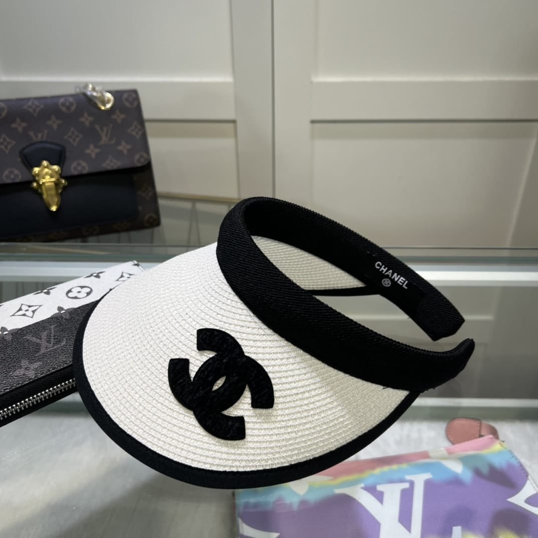 Anum Bags CHL STRAW CC VISOR HAT WHITE