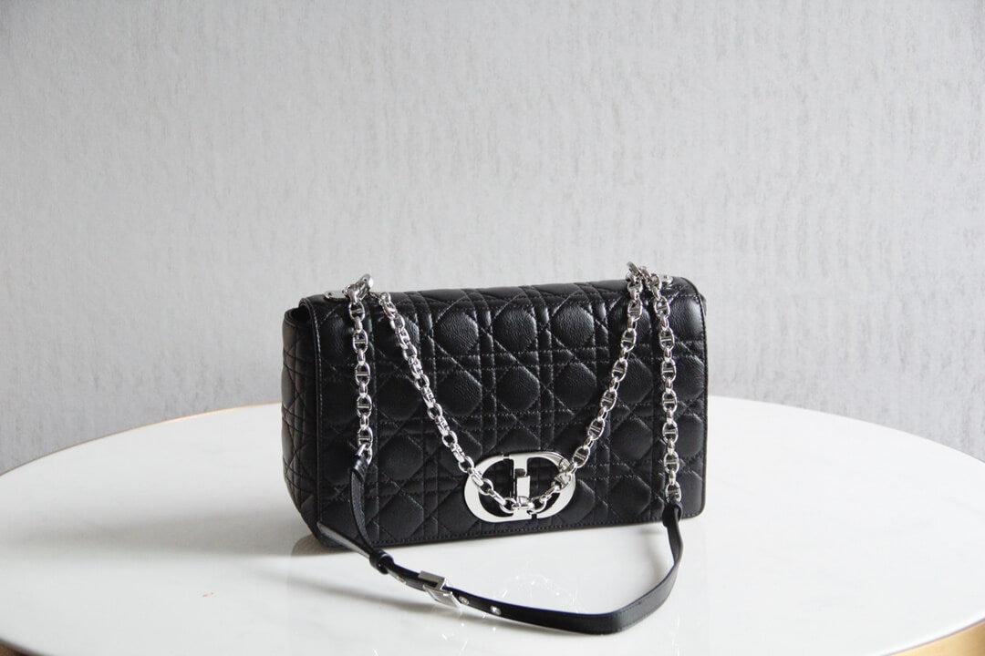 Ezyycart Bags DIR 2023 Caro black silver real leather sling shoulder bag