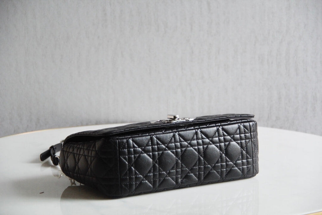 Ezyycart Bags DIR 2023 Caro black silver real leather sling shoulder bag