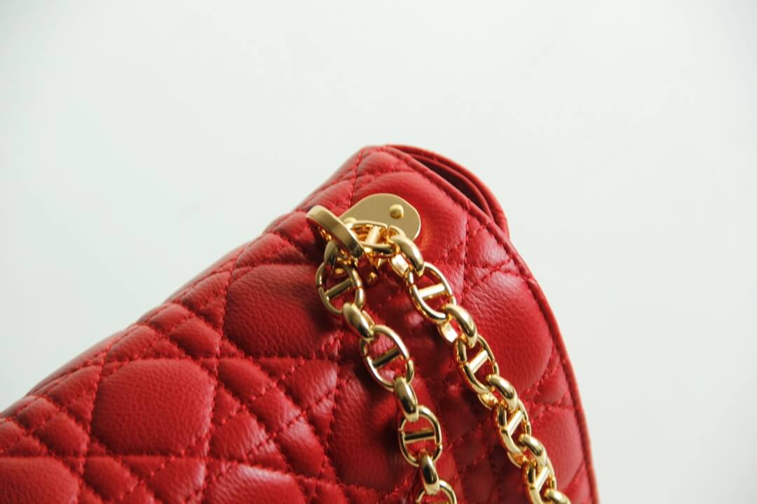 Ezyycart Bags DIR 2023 Caro red real leather sling shoulder bag