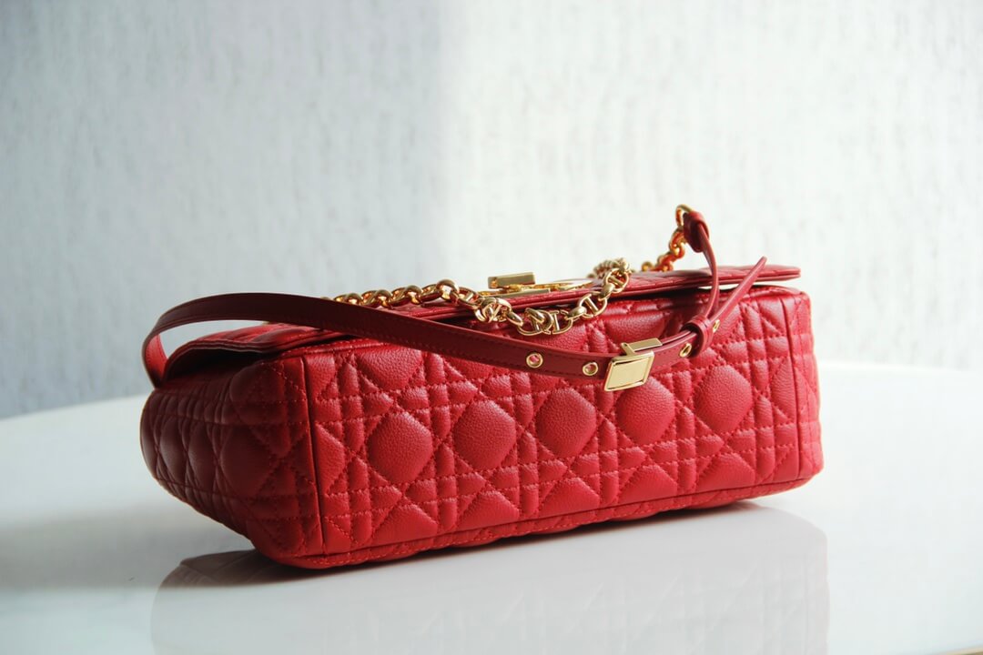Ezyycart Bags DIR 2023 Caro red real leather sling shoulder bag