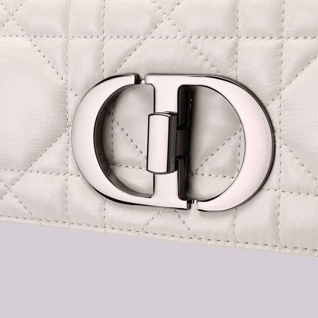 Ezyycart Bags DIR 2023 Caro white silver real leather sling shoulder bag