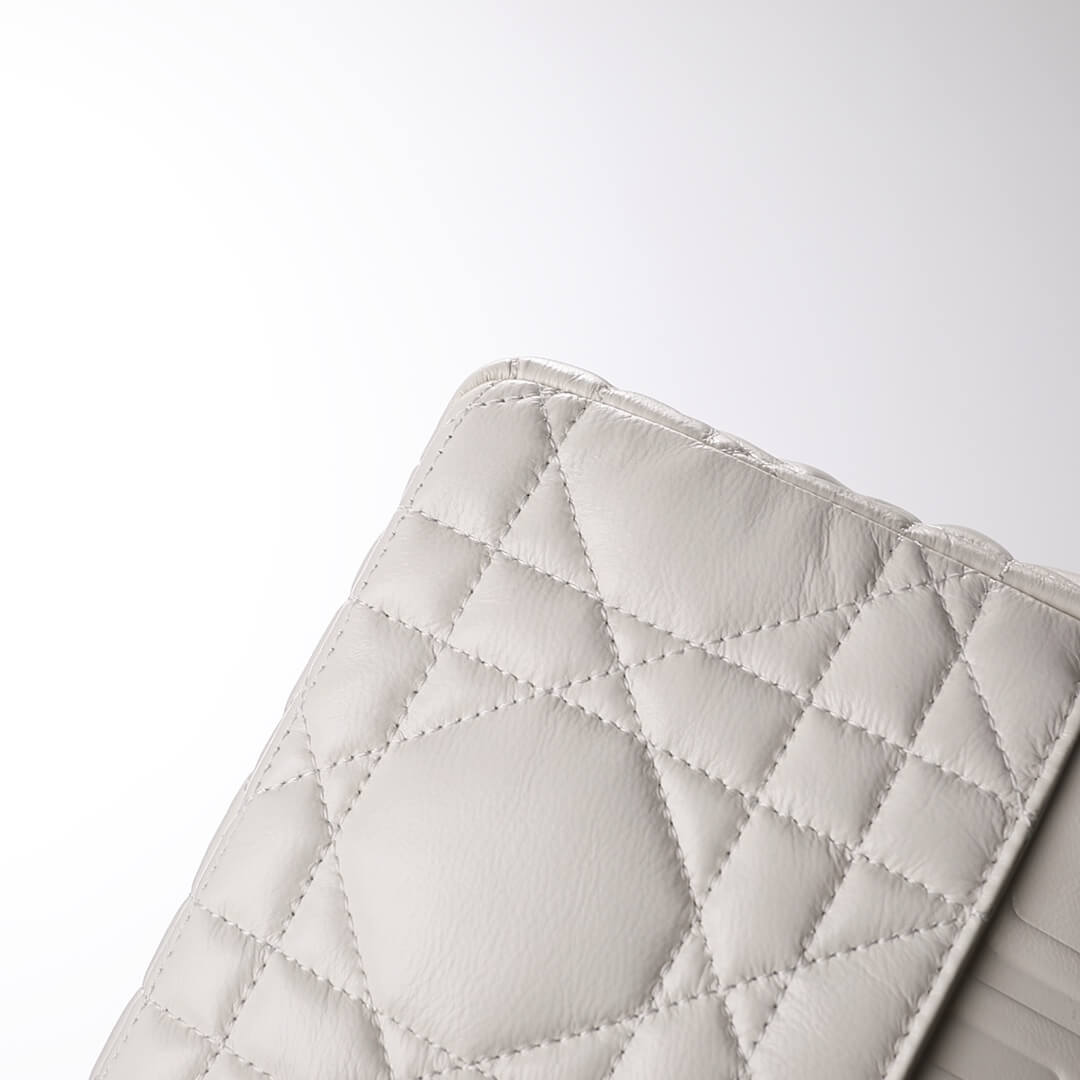 Ezyycart Bags DIR 2023 Caro white silver real leather sling shoulder bag