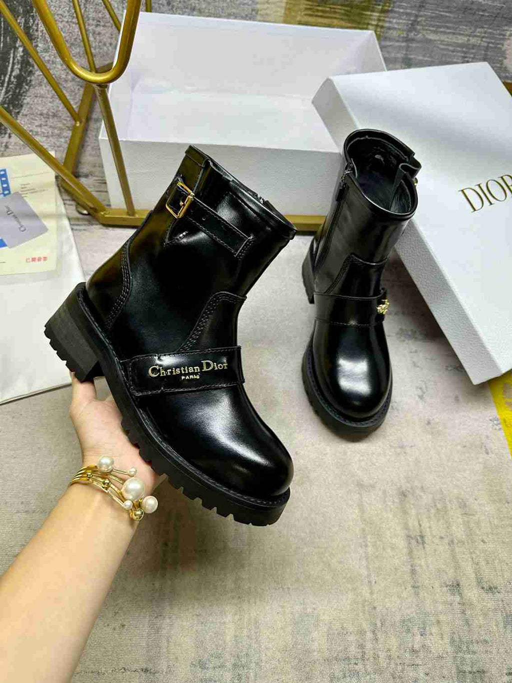 Ezyycart Bags DD D QUEST ANKLE BOOT BLACK KDT070VEA S900