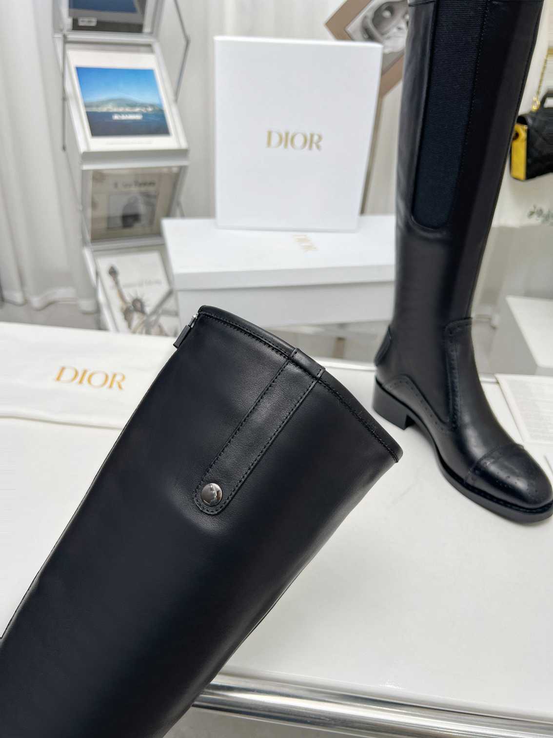 Ezyycart Bags DD D FOLK BOOT CALFSKIN BLACK