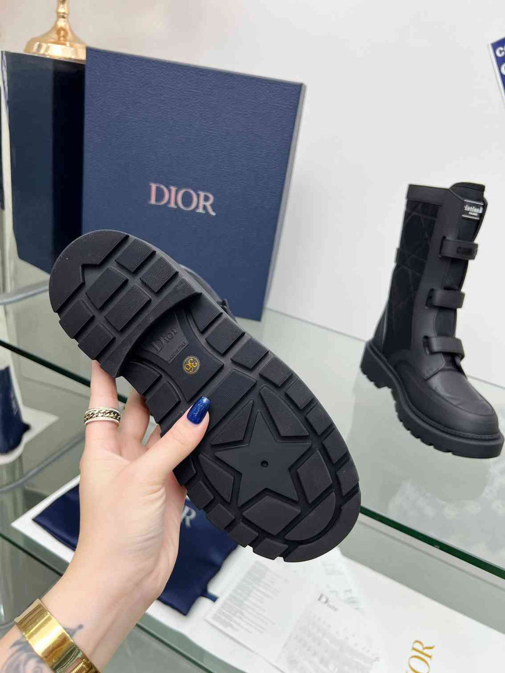 Ezyycart Bags DD DIO(R)EVOLUTION ANKLE BOOTS RUBBER MACCROCANNAGE BLACK