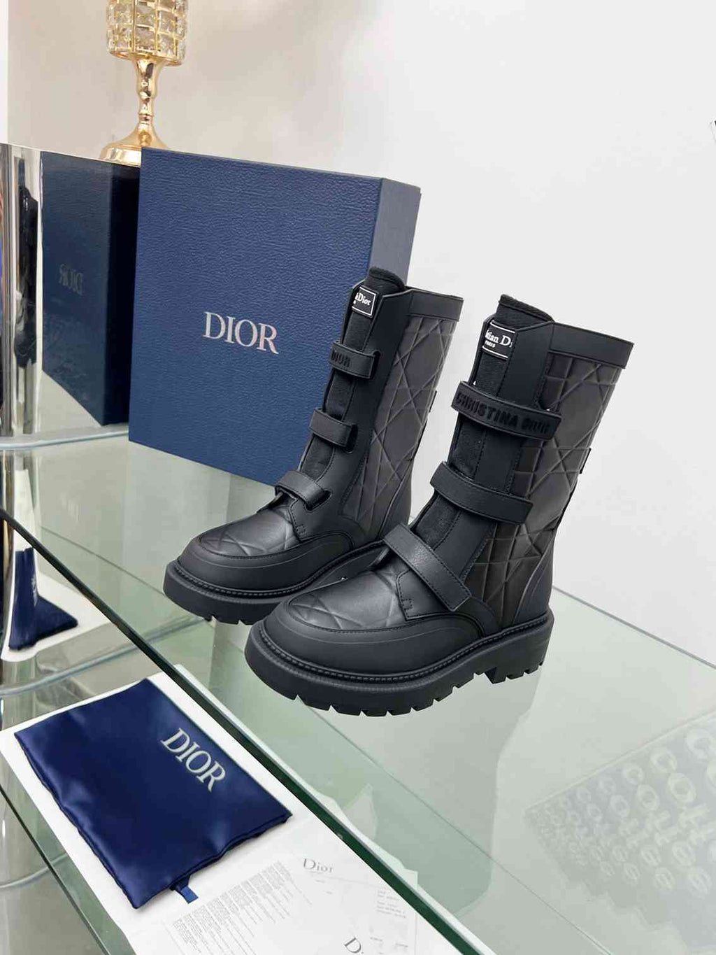 Ezyycart Bags DD DIO(R)EVOLUTION ANKLE BOOTS RUBBER MACCROCANNAGE BLACK