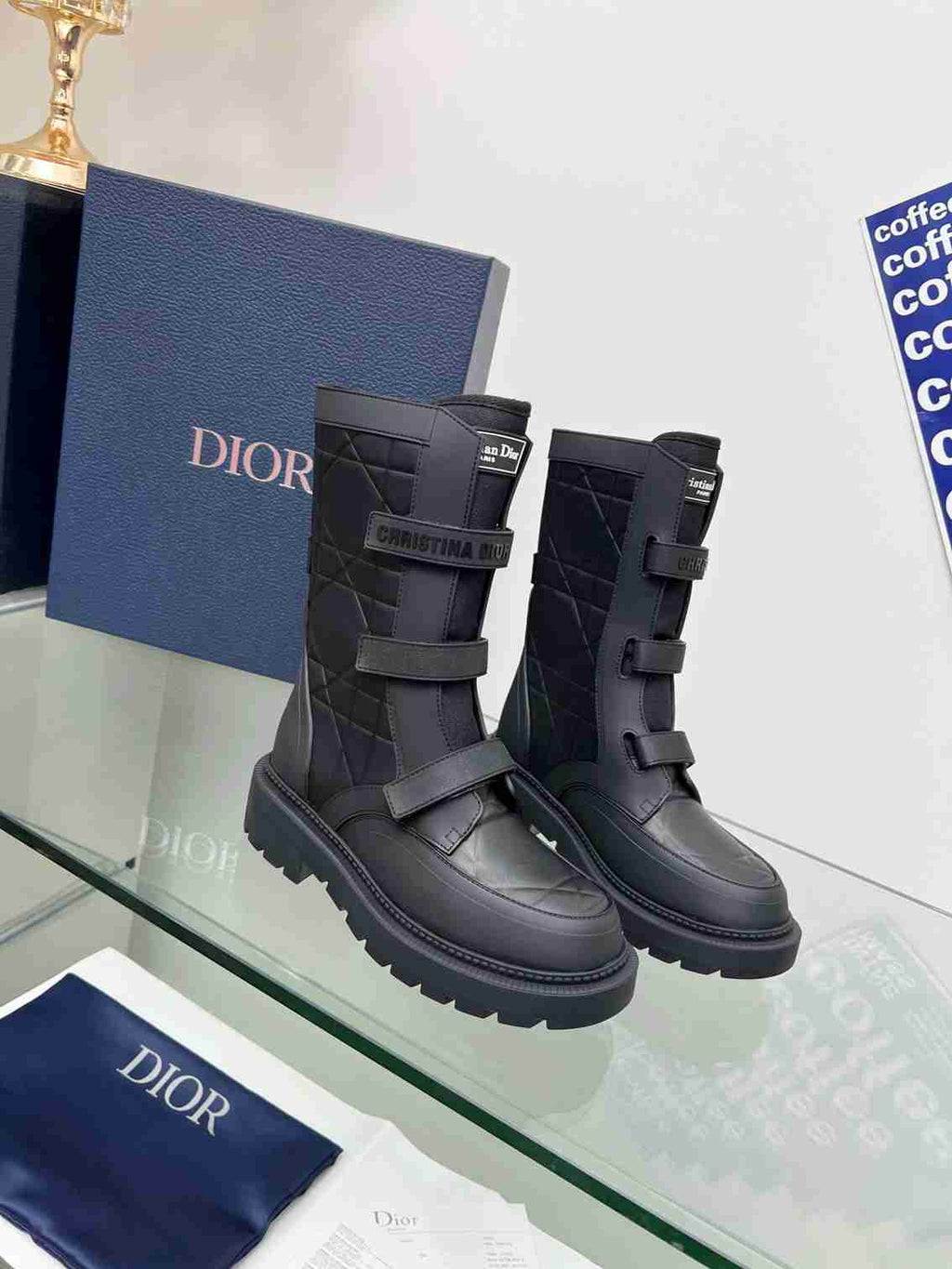 Ezyycart Bags DD DIO(R)EVOLUTION ANKLE BOOTS RUBBER MACCROCANNAGE BLACK