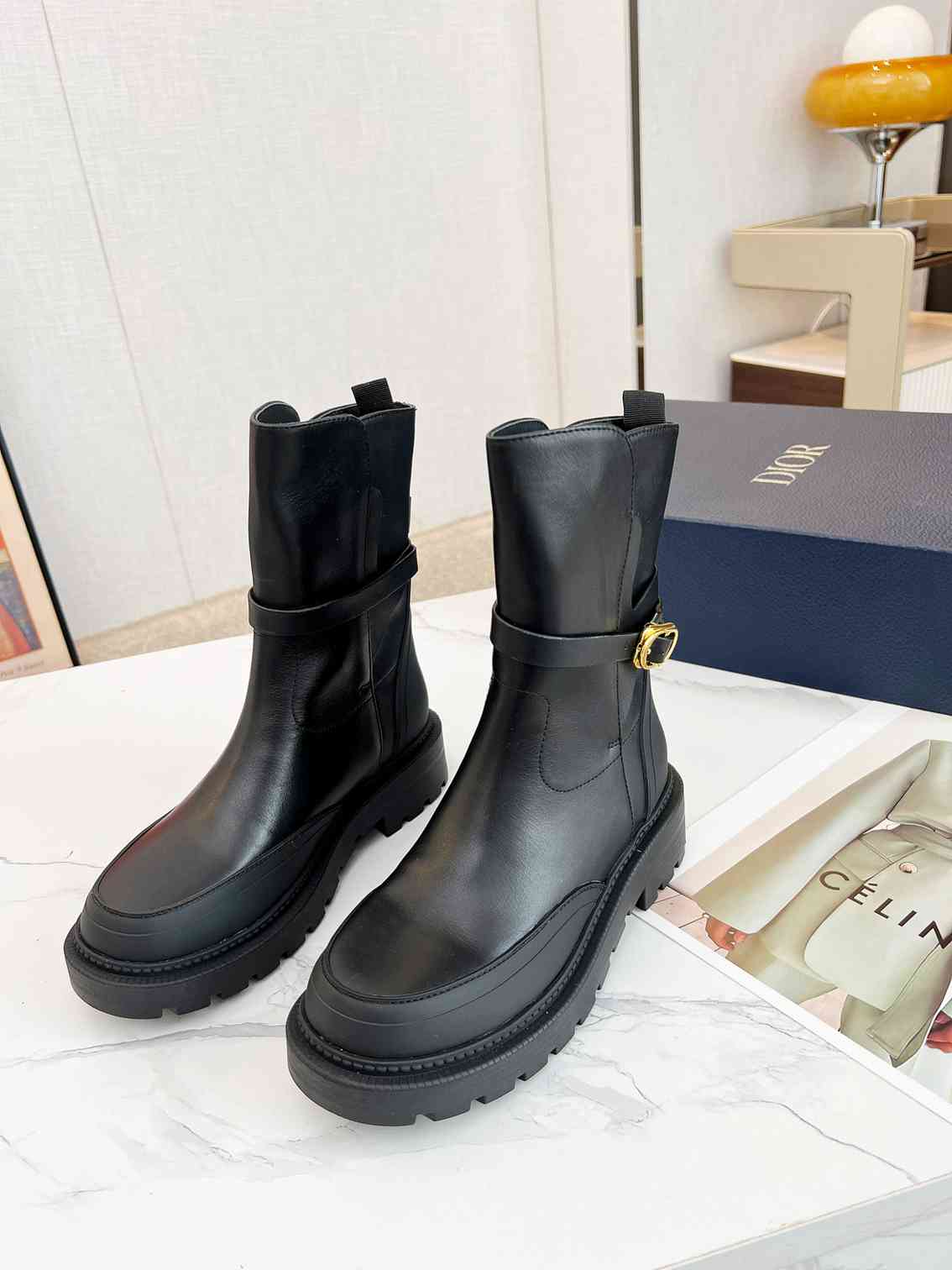 Ezyycart Bags DD 30 MONTAIGNE ANKLE BOOT BLACK