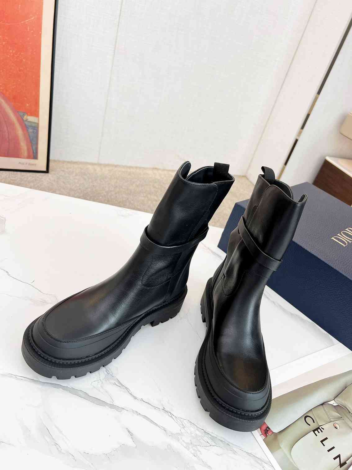 Ezyycart Bags DD 30 MONTAIGNE ANKLE BOOT BLACK