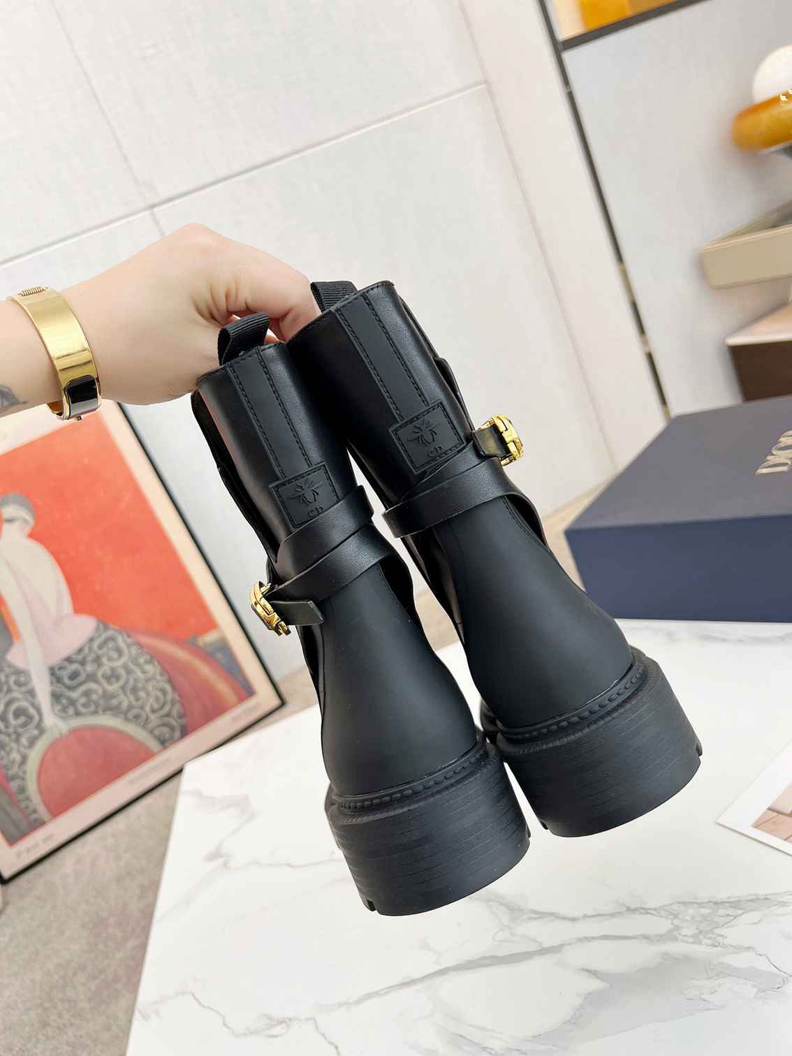Ezyycart Bags DD 30 MONTAIGNE ANKLE BOOT BLACK