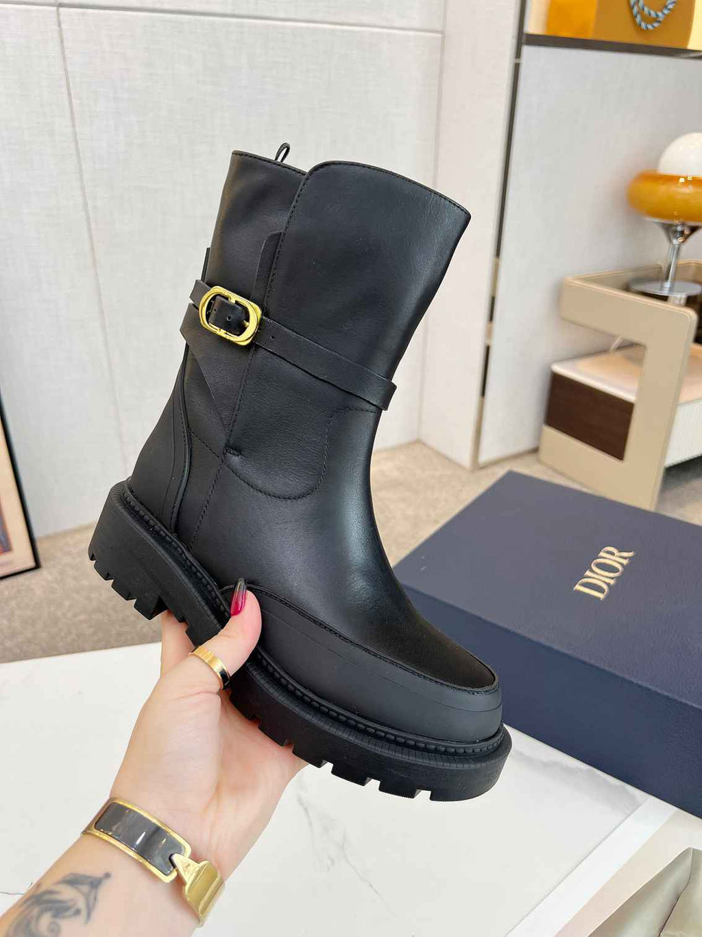 Ezyycart Bags DD 30 MONTAIGNE ANKLE BOOT BLACK