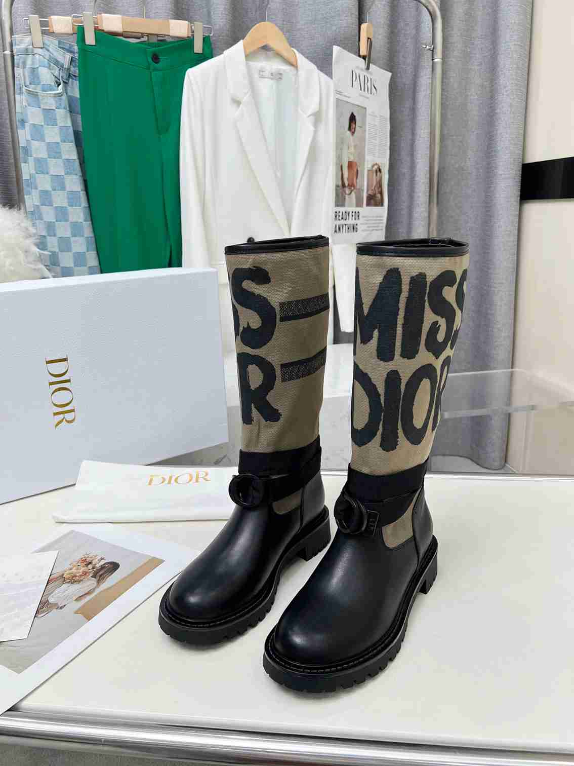 Ezyycart Bags DD D MAJOR BOOT WITH MISS DD PRINT WARM TAUPE KDI929CMV S44X