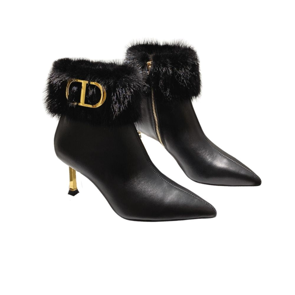Ezyycart Bags DD CD ANKLE BOOTS BLACK