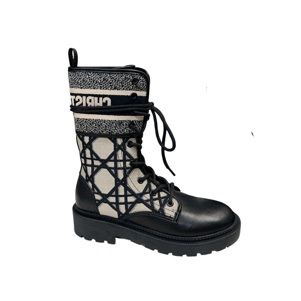 Ezyycart Bags DD D MAJOR BOOTS BLACK AND BEIGE