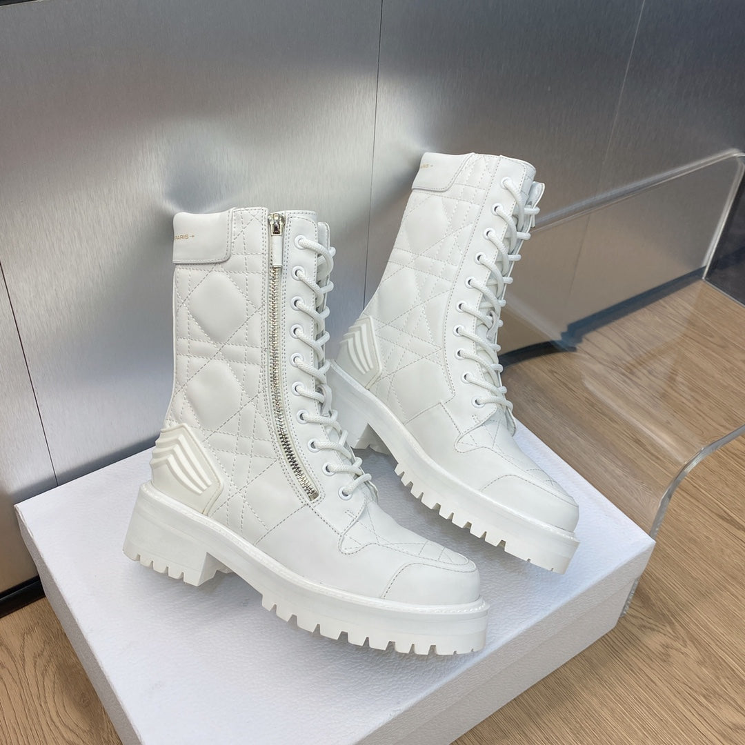 Ezyycart Bags DD D LEADER ANKLE BOOT WHITE KDI733CQC S03W