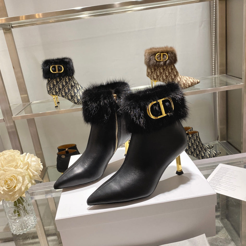 Ezyycart Bags DD CD ANKLE BOOTS BLACK