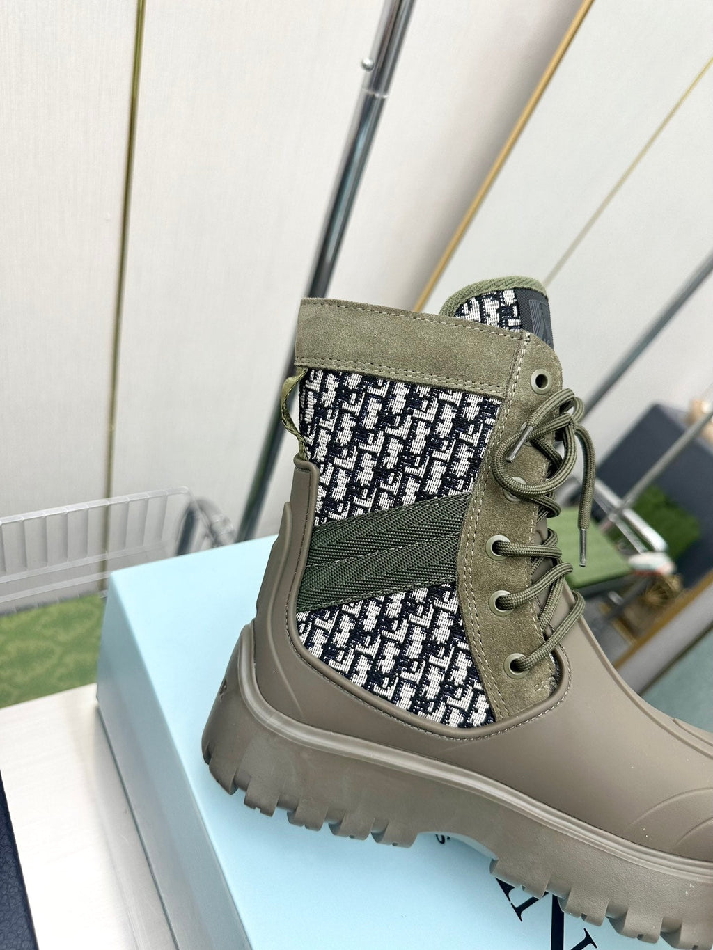 Ezyycart Bags DD GARDEN LACE UP BOOT GREEN