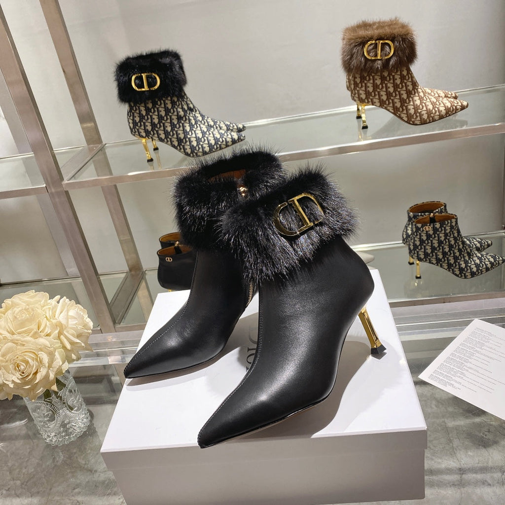 Ezyycart Bags DD CD ANKLE BOOTS BLACK