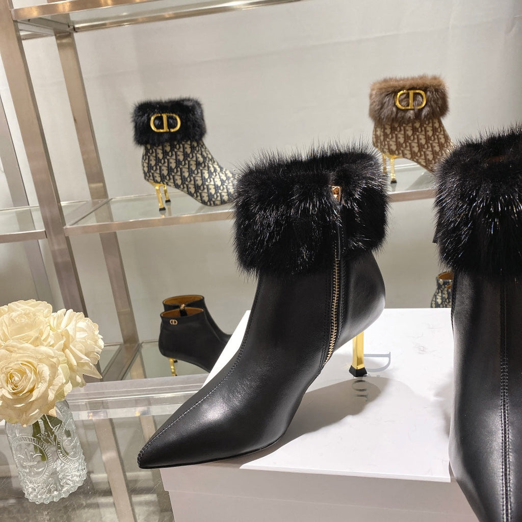 Ezyycart Bags DD CD ANKLE BOOTS BLACK