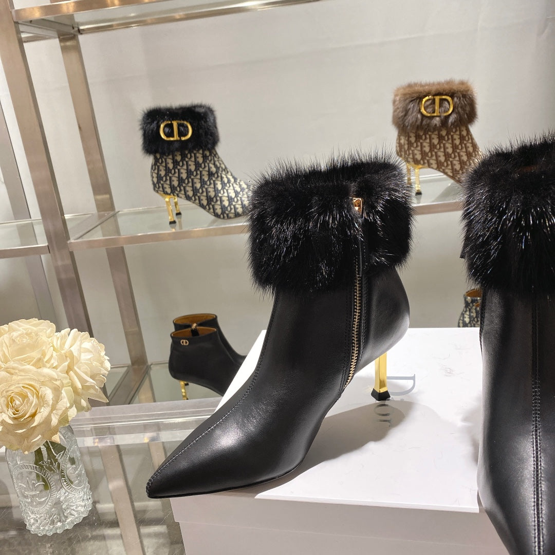 Ezyycart Bags DD CD ANKLE BOOTS BLACK
