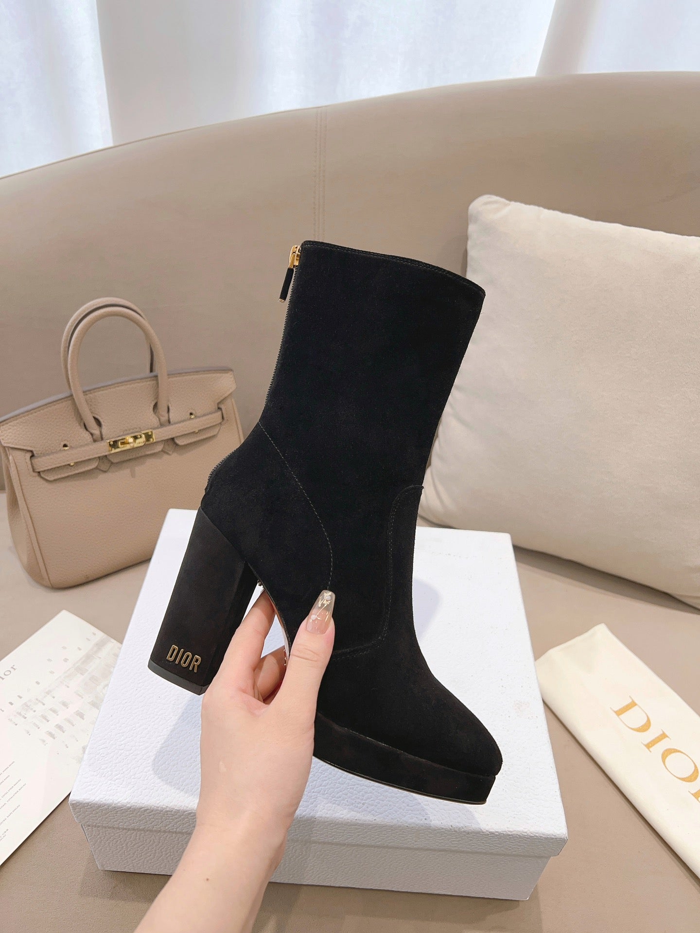 Ezyycart Bags DD D RISE ANKLE BOOTS BLACK