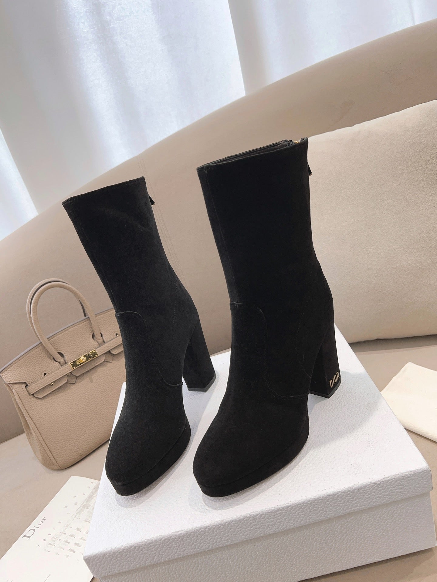 Ezyycart Bags DD D RISE ANKLE BOOTS BLACK