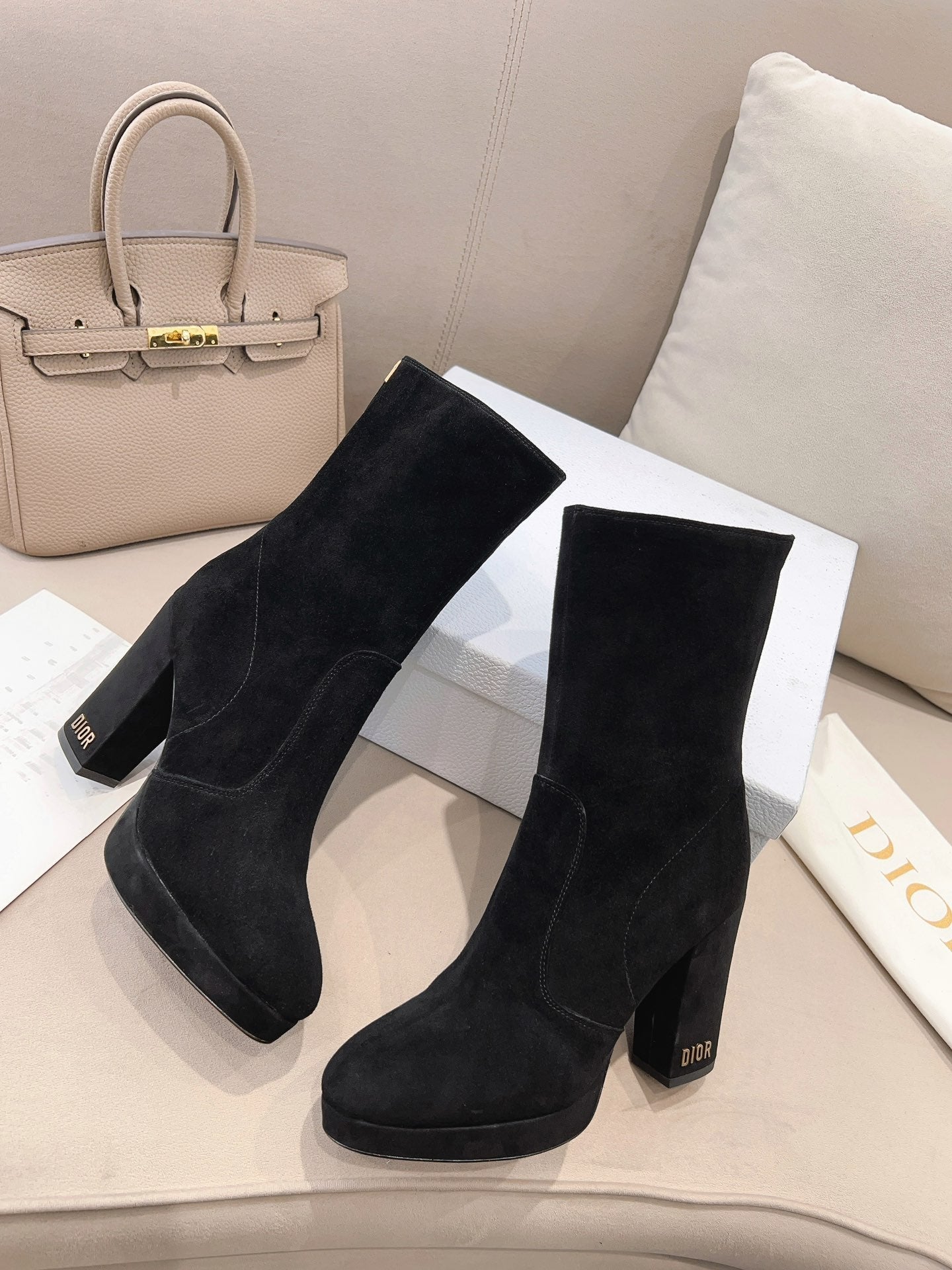 Ezyycart Bags DD D RISE ANKLE BOOTS BLACK