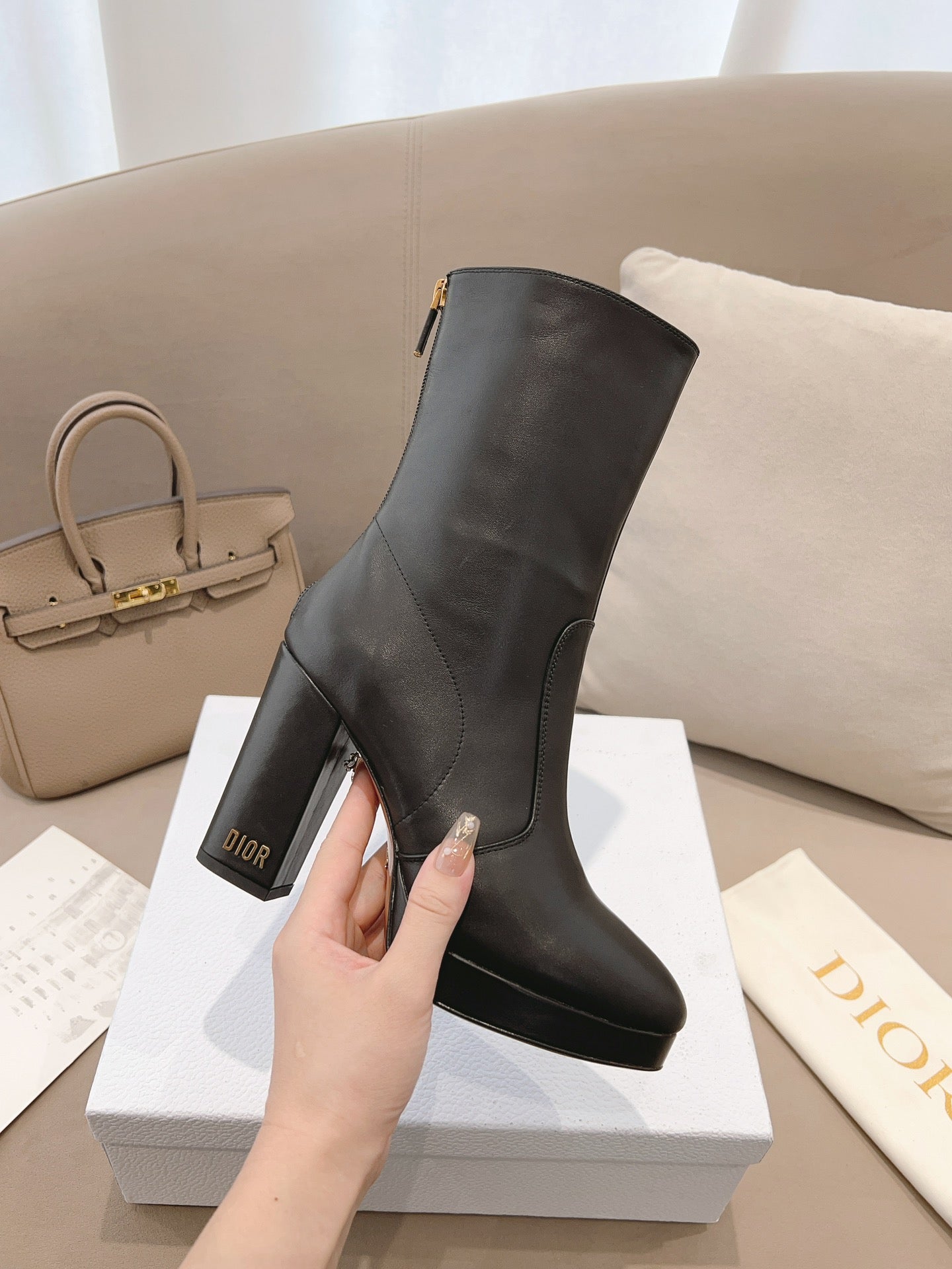 Ezyycart Bags DD D RISE ANKLE BOOTS BLACK