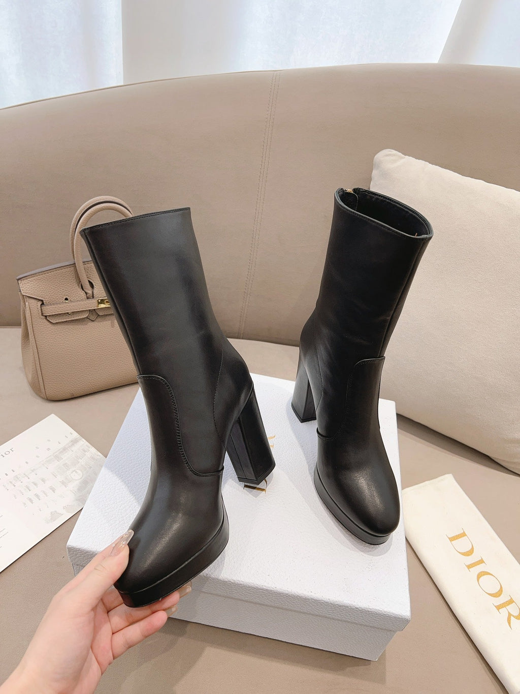 Ezyycart Bags DD D RISE ANKLE BOOTS BLACK