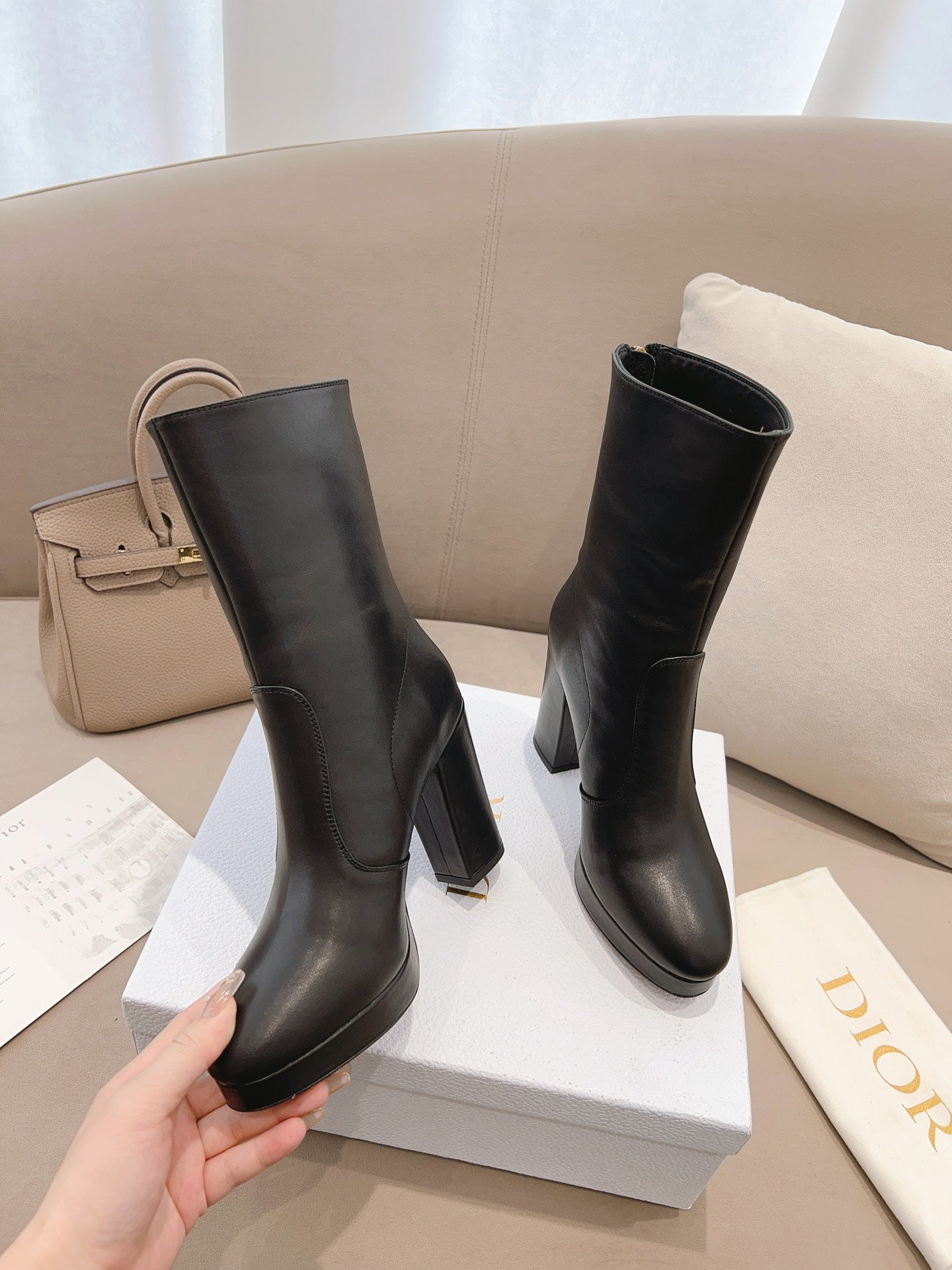 Ezyycart Bags DD D RISE ANKLE BOOTS BLACK