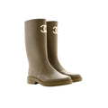 Anum Bags CHANEL RUBBER RAIN BOOTS BEIGE G39620 X56326 0Q304