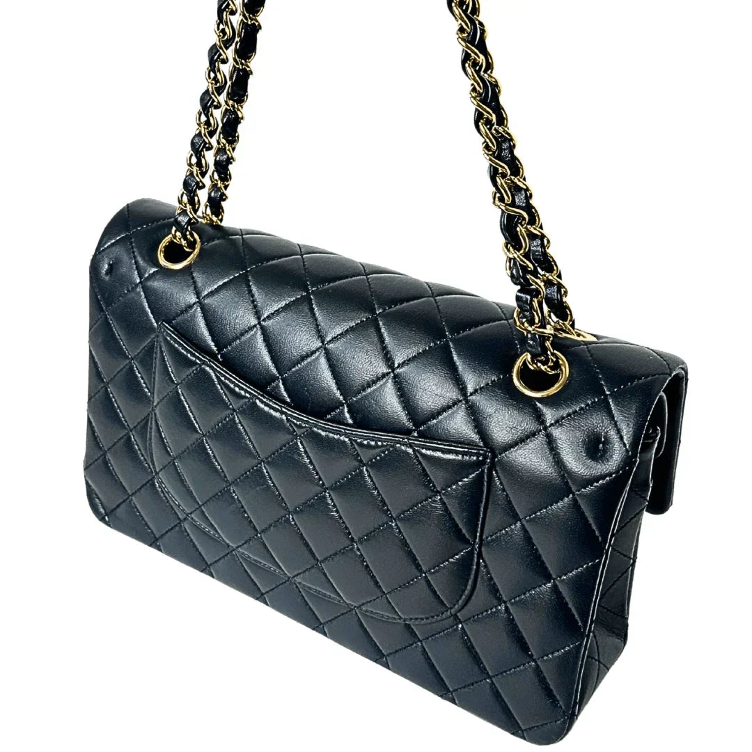 Anum Bags CHL CLASSIC 11.12 HANDBAG NAVY BLUE 9.9IN/25.5CM