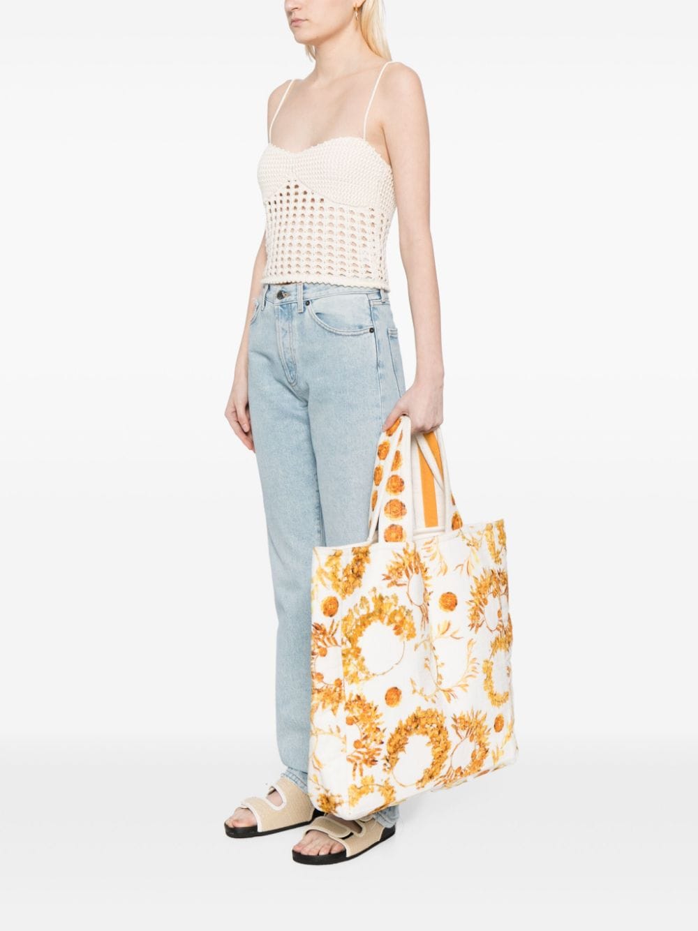 Anum Bags CHL PARIS ATHENS BEACH BAG WHITE 17.7IN/45CM