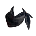 Anum Bags CHL COCO SIGNATURE SILK SCARF IN BLACK 70CM
