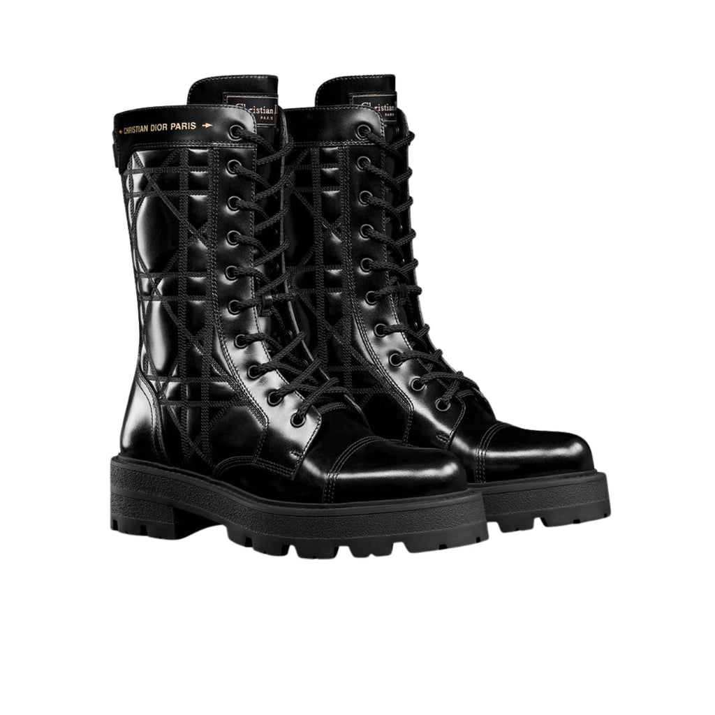 Ezyycart Bags DD D UNIT ANKLE BOOT QUILTED CANNAGE CALFSKIN BLACK KCI995CQC S900