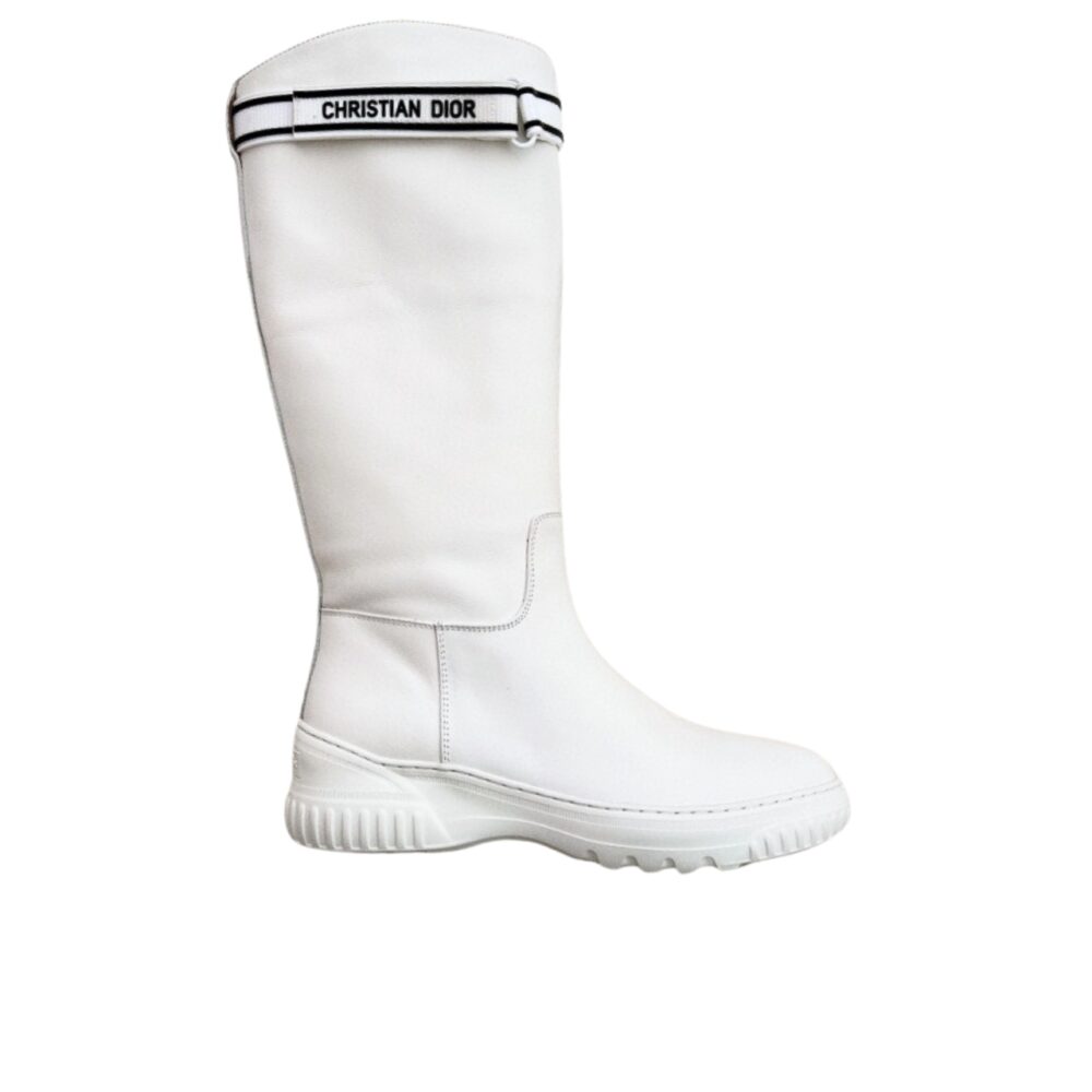 Ezyycart Bags DD D RACER BOOT CALFSKIN WHITE