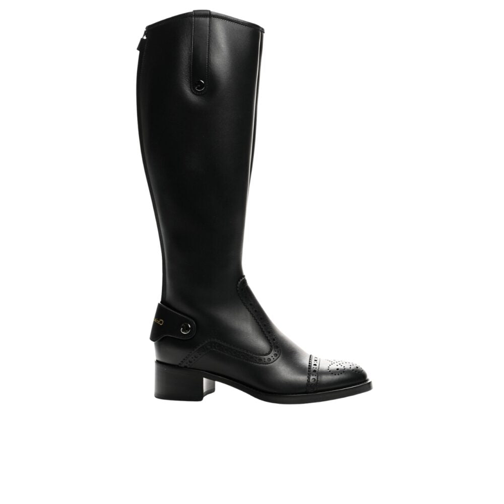 Ezyycart Bags DD D FOLK BOOT CALFSKIN BLACK