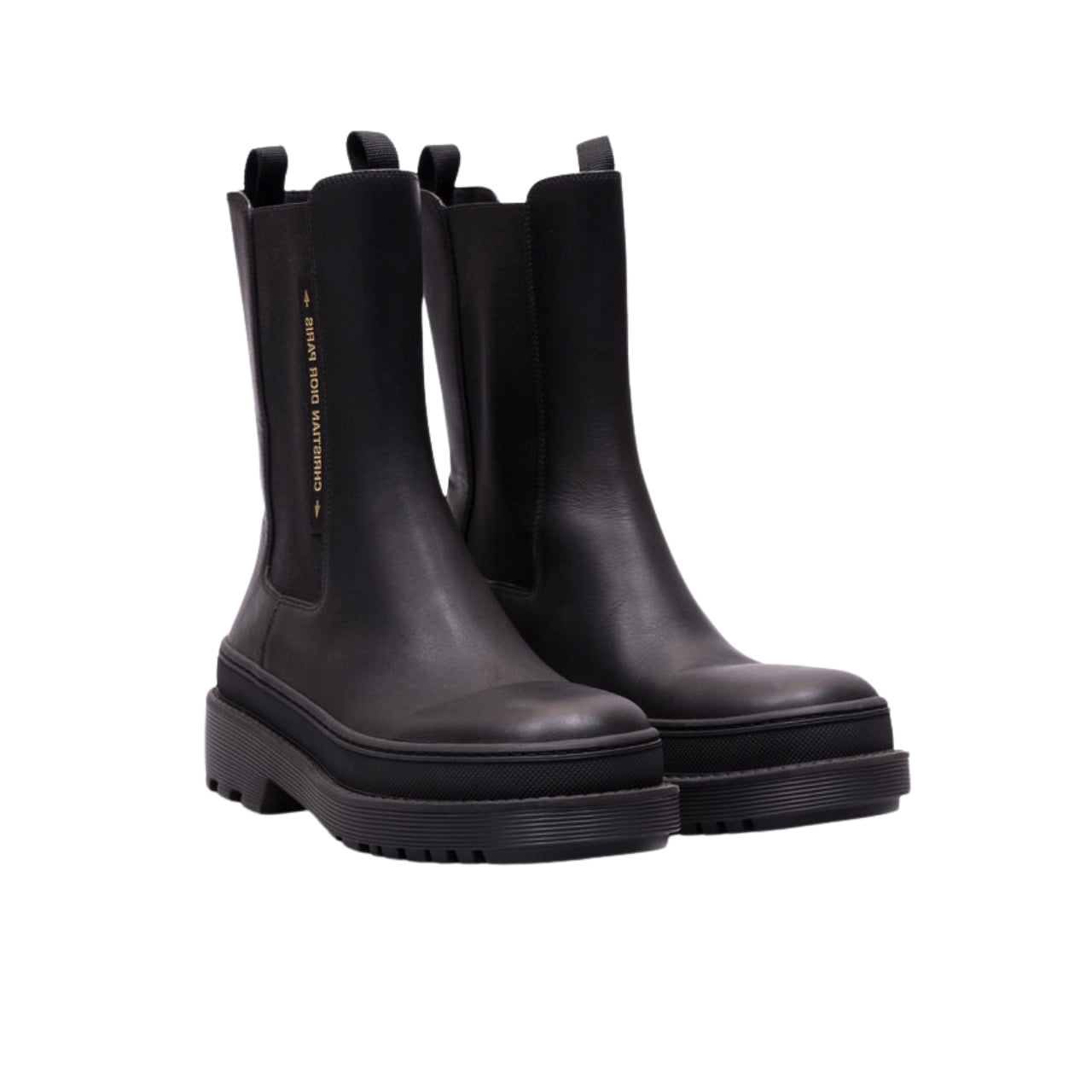 Ezyycart Bags DD TRIAL ANKLE BOOTS LEATHER BLACK
