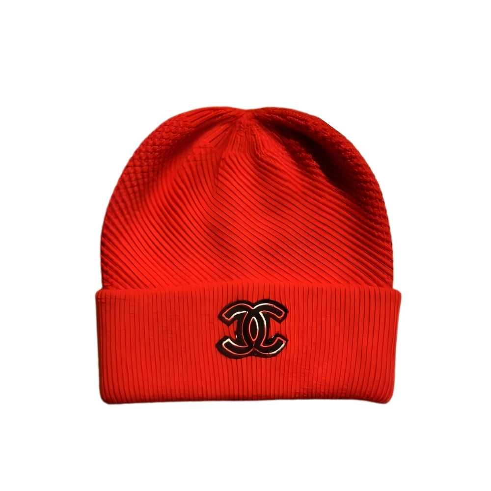 Anum Bags CHL CC LOGO CASHMERE BEANIE RED