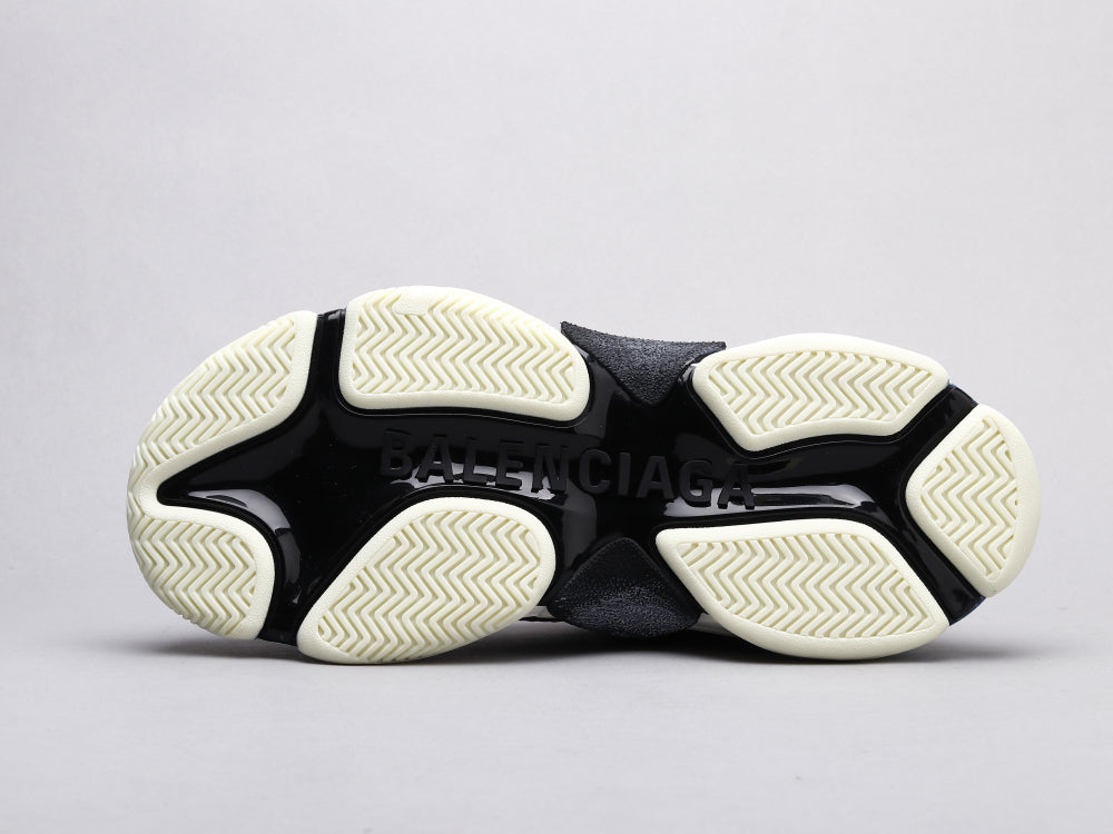Ezyycart Bags Bla Triple S Black And White Blue Sneaker