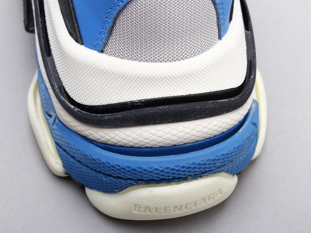 Ezyycart Bags Bla Triple S Black And White Blue Sneaker