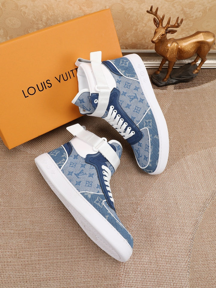 Anum Bags LUV High Top Blue Sneaker