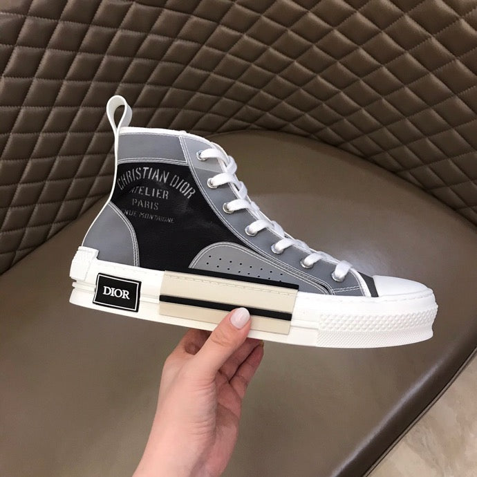 Anum Bags DIR B23 Black and White HIGH-TOP SNEAKER