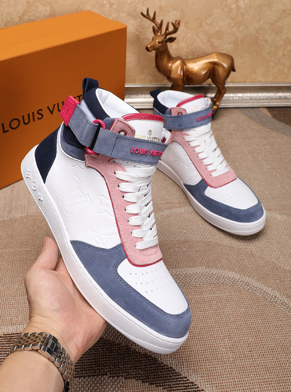 Anum Bags LUV Rivoli High Pink Blue White Sneaker