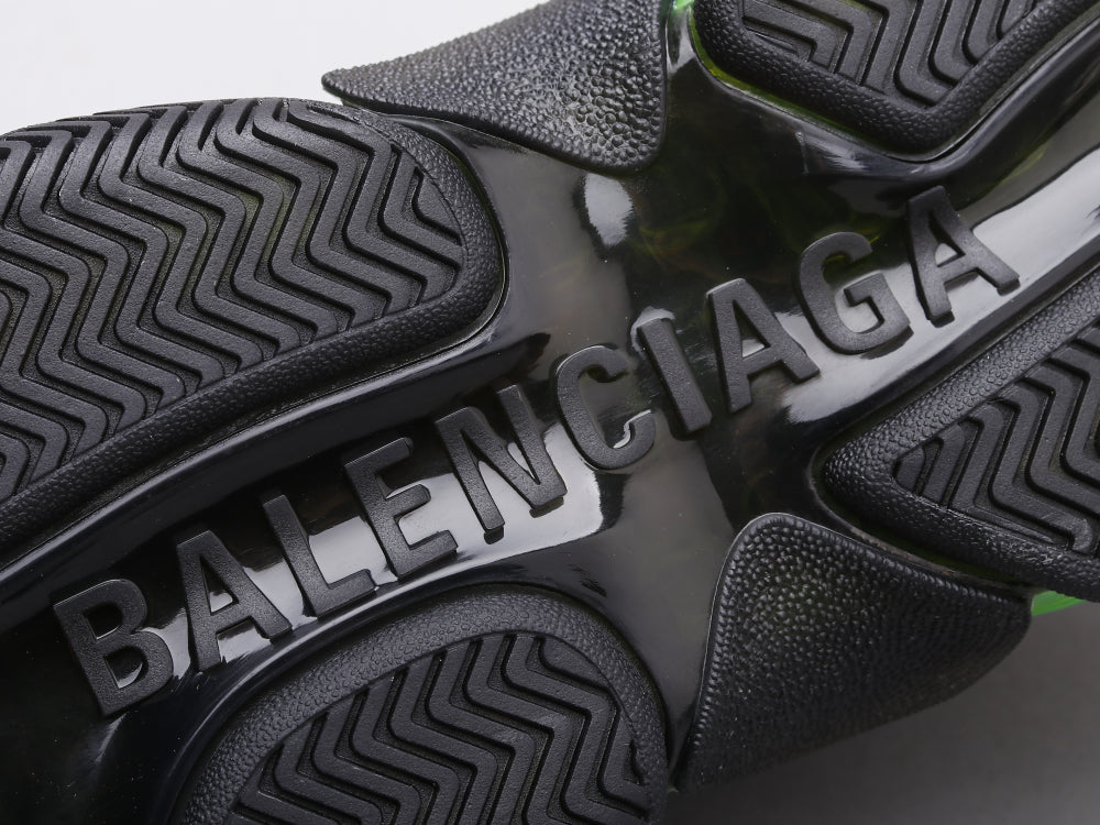 Ezyycart Bags Bla Triple S Black Green Sneaker